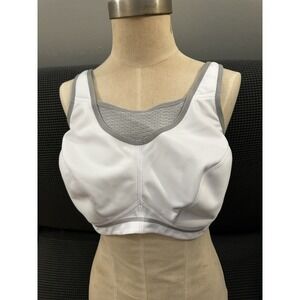 Glamorise Women's No-Bounce Camisole Sports Bra - 1067 40D White/Gray